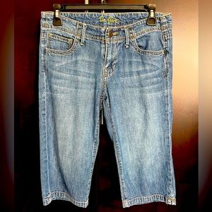 The Flirt Distressed Bermuda Jean Women’s Short Regular 2 Mid Rise